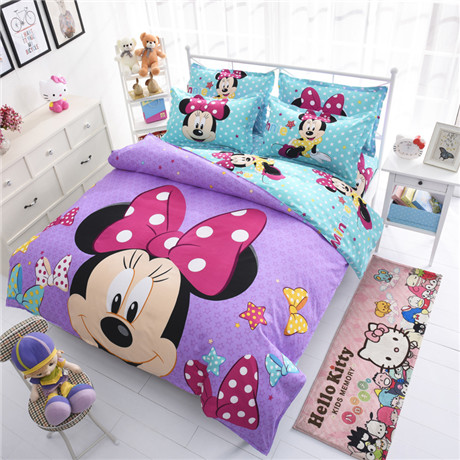 Bộ chăn ga gối đệm hình mickey đáng yêu