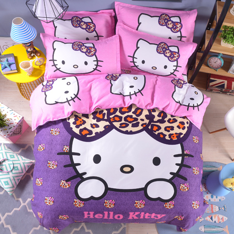 Mẫu chăn ga gối đệm hình hello kitty đáng yêu cho bé