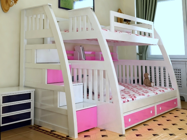 Đặc điểm nổi bật của giường tầng trẻ em và sự tiện lợi hiệu quả